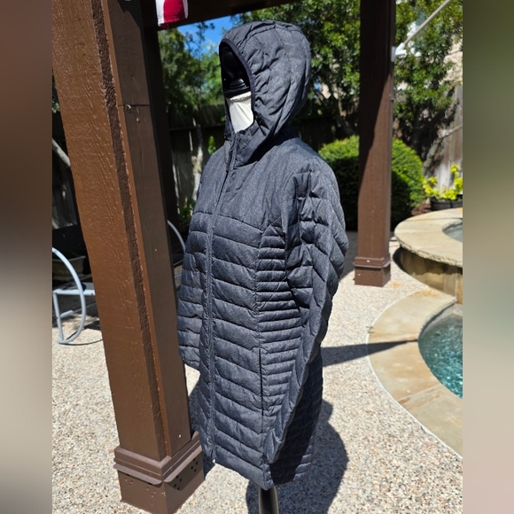 Eddie Bauer Women's Astoria Hooded Down Parka Gray Puffer Coat S - Picture 10 of 14